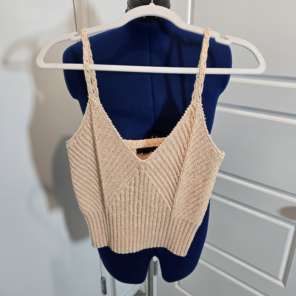 J. Crew Peach Knit Crop Top